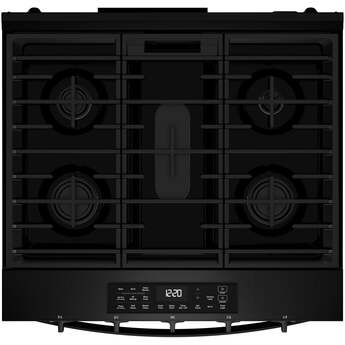 Whirlpool WSGS5030SB 30 Inch Slide-In Gas Smart Range Black — thumbnail 3