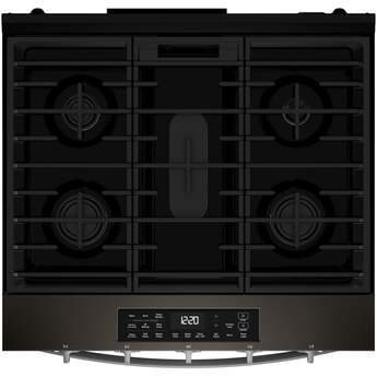 Whirlpool WSGS5030SV 30 Inch Slide-In Gas Smart Range Black Stainless — thumbnail 7