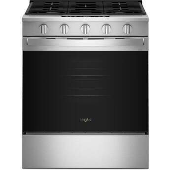 Whirlpool WSGS5030SZ 30 Inch Slide-In Gas Smart Range Fingerprint Resistant Stainless Steel