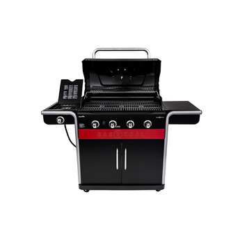 Char-Broil 4-Burner Natural Gas Grill with 1 Side Burner - Black and Red — thumbnail 2