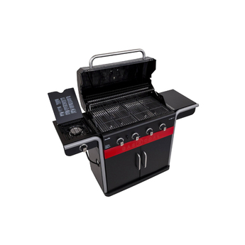 Char-Broil 4-Burner Natural Gas Grill with 1 Side Burner - Black and Red — thumbnail 3