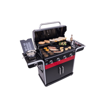 Char-Broil 4-Burner Natural Gas Grill with 1 Side Burner - Black and Red — thumbnail 5