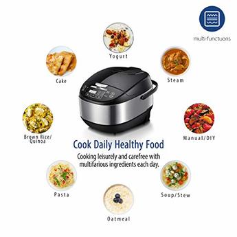 COMFEE' Rice Cooker 10 cup uncooked, Food Steamer, Stewpot, Saute All in  One (12 Digital Cooking Programs) Multi Cooker Large Capacity 5.2Qt, 24  Hours