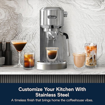 Dedica Duo Espresso Machine — Metal — thumbnail 6