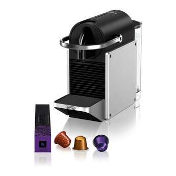 De'Longhi Nespresso Pixie Automatic Espresso Machine with 19 Bar Pressure Silver — thumbnail 2