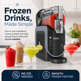 Ninja SLUSHi Professional Frozen Drink and Slushie Maker (Artic Blue/Gray) — thumbnail 2