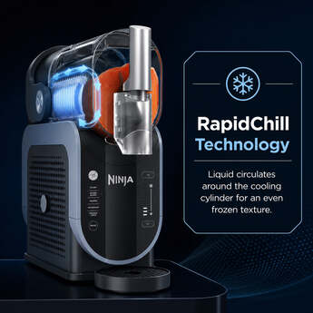 Ninja SLUSHi Professional Frozen Drink and Slushie Maker (Artic Blue/Gray) — thumbnail 7