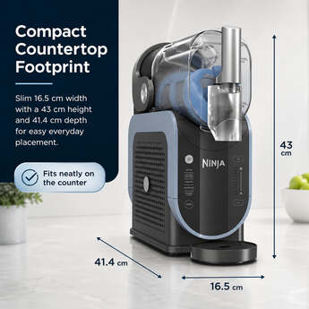 Ninja SLUSHi Professional Frozen Drink and Slushie Maker (Artic Blue/Gray) — thumbnail 9
