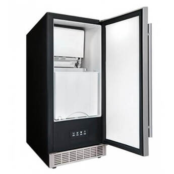 Silhouette Mosel 15 inch Stainless Steel Undercounter Ice Maker — thumbnail 2