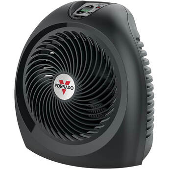 Vornado Black Advanced Whole Room Heater with Auto Climate