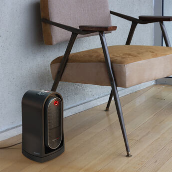 VC-02 High-Velocity Ceramic Fan Space Heater - Black — thumbnail 2