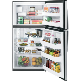 GE 33" 21.2 cu. ft. Stainless Steel Top Freezer Refrigerator with Ice Maker - Energy Star — thumbnail 2
