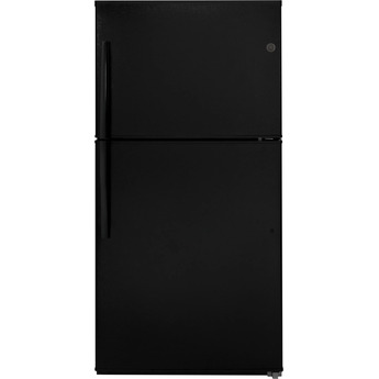 GE 33" 21.2 cu. ft. Black Top Freezer Refrigerator with Ice Maker - Energy Star