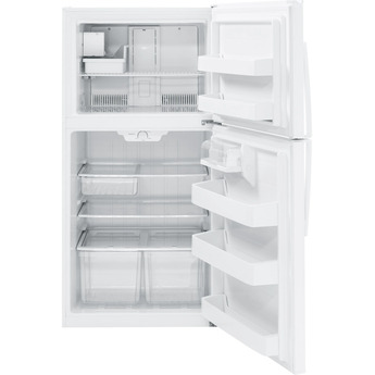 GE 33" 21.2 cu. ft. White Top Freezer Refrigerator with Ice Maker - Energy Star — thumbnail 3