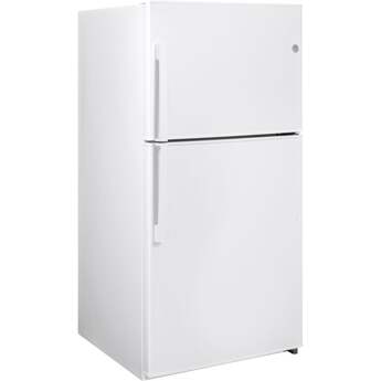 GE 33" 21.2 cu. ft. White Top Freezer Refrigerator with Ice Maker - Energy Star — thumbnail 5