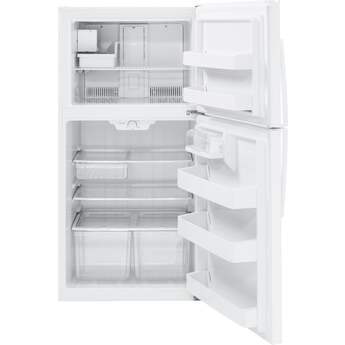 GE 33" 21.2 cu. ft. White Top Freezer Refrigerator with Ice Maker - Energy Star — thumbnail 8
