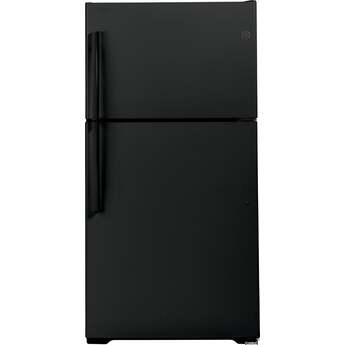 GE 21.9 cu.ft. Black Top Freezer Refrigerator - Energy Star