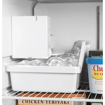 GE 21.9 cu.ft. Black Top Freezer Refrigerator - Energy Star — thumbnail 4