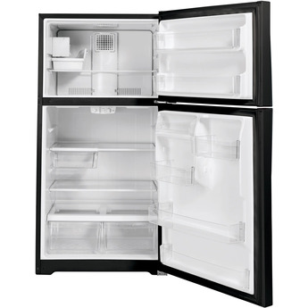 GE 21.9 cu.ft. Black Top Freezer Refrigerator - Energy Star — thumbnail 9
