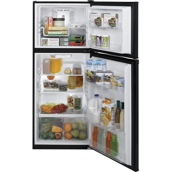 GE 24" 11.55 cu. ft. Black Top Freezer Refrigerator - Energy Star — thumbnail 5