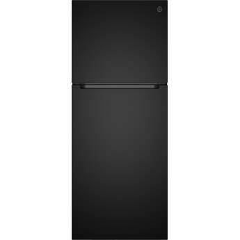GE 12 Cu. Ft. Top Freezer Refrigerator: Black
