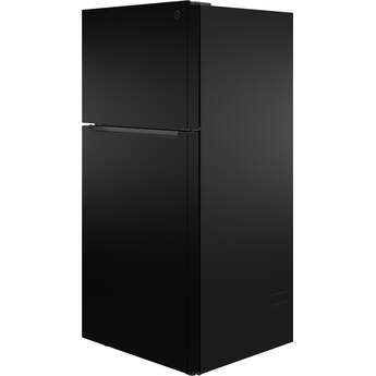 GE 19 Cu. Ft. Top Freezer Refrigerator: Black — thumbnail 17