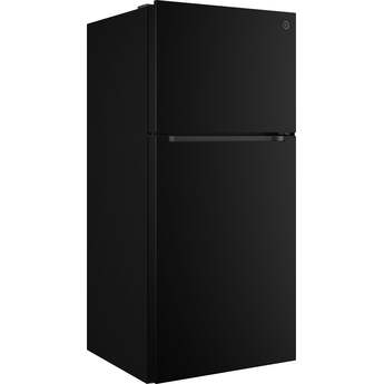 GE 19 Cu. Ft. Top Freezer Refrigerator: Black — thumbnail 21