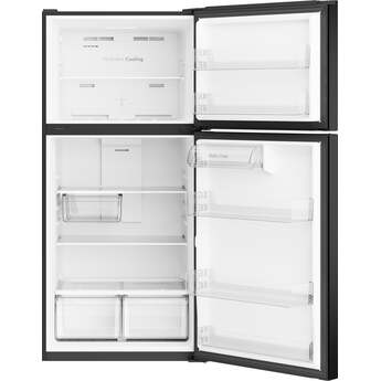GE 19 Cu. Ft. Top Freezer Refrigerator: Black — thumbnail 22