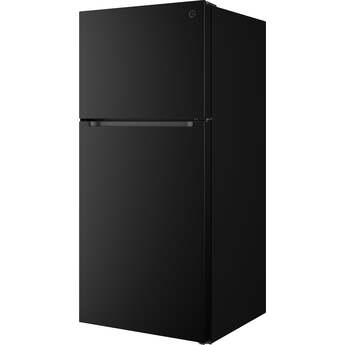 GE 19 Cu. Ft. Top Freezer Refrigerator: Black — thumbnail 30