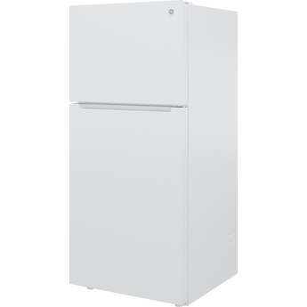 GE 19 Cu. Ft. Top Freezer Refrigerator: White — thumbnail 16