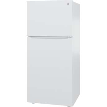 GE 19 Cu. Ft. Top Freezer Refrigerator: White — thumbnail 17