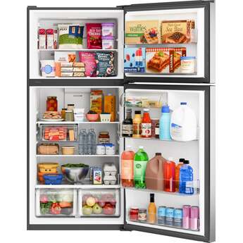 GE 19 Cu. Ft. Top Freezer Refrigerator: Fingerprint Resistant Stainless Steel — thumbnail 29