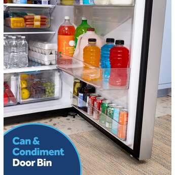GE 19 Cu. Ft. Top Freezer Refrigerator: Fingerprint Resistant Stainless Steel — thumbnail 39