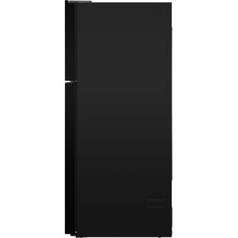 GE 21 Cu. Ft. Top Freezer Refrigerator: Black — thumbnail 14