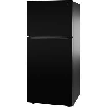 GE 21 Cu. Ft. Top Freezer Refrigerator: Black — thumbnail 19