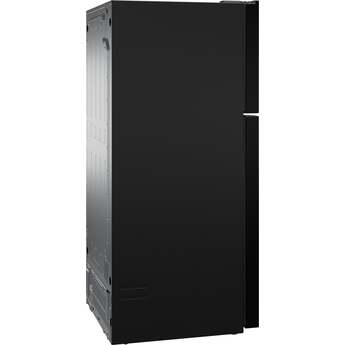 GE 21 Cu. Ft. Top Freezer Refrigerator: Black — thumbnail 3