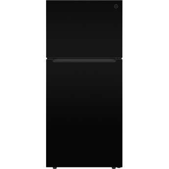 GE 21 Cu. Ft. Top Freezer Refrigerator: Black — thumbnail 32