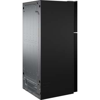 GE 21 Cu. Ft. Top Freezer Refrigerator: Black — thumbnail 4