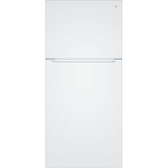GE 21 Cu. Ft. Top Freezer Refrigerator: White