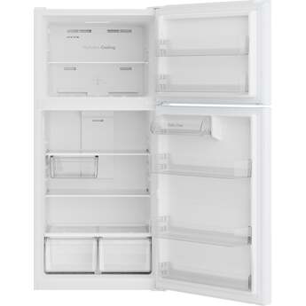 GE 21 Cu. Ft. Top Freezer Refrigerator: White — thumbnail 32