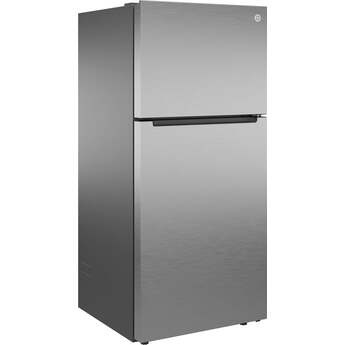 GE 21 Cu. Ft. Top Freezer Refrigerator: Fingerprint Resistant Stainless Steel — thumbnail 5