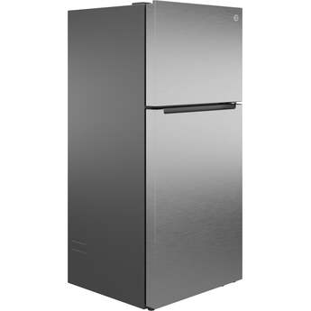GE 21 Cu. Ft. Top Freezer Refrigerator: Fingerprint Resistant Stainless Steel — thumbnail 6