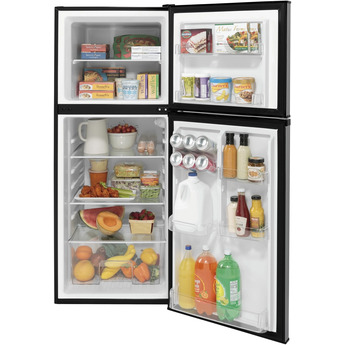 GE 24" 9.9 cu.ft. Stainless Steel Top Freezer Refrigerator — thumbnail 2
