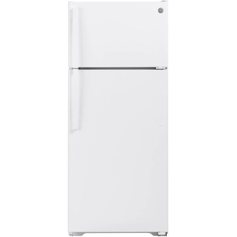 GE 17.5 cu.ft. White Top Freezer Refrigerator - Energy Star