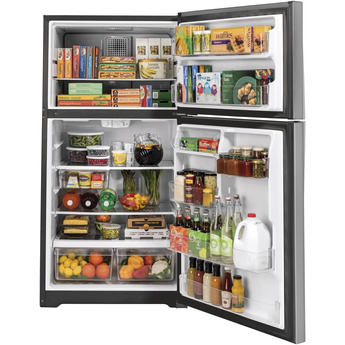 GE 21.9 Stainless Steel Top Freezer Refrigerator - Energy Star — thumbnail 6
