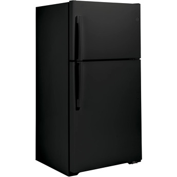 GE 21.9 Black Top Freezer Refrigerator - Energy Star — thumbnail 5