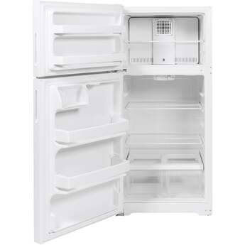 Hotpoint HPS16BTNLWW 28 Inch White Freestanding Top Freezer Refrigerator — thumbnail 6