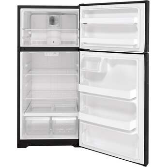 Hotpoint 28" 15.6 cu. ft. Black Top Freezer Refrigerator - Right Hinge - ADA Compliant — thumbnail 5