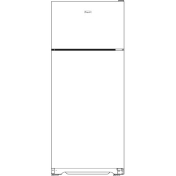 Hotpoint 28" 15.6 cu. ft. Black Top Freezer Refrigerator - Right Hinge - ADA Compliant — thumbnail 6