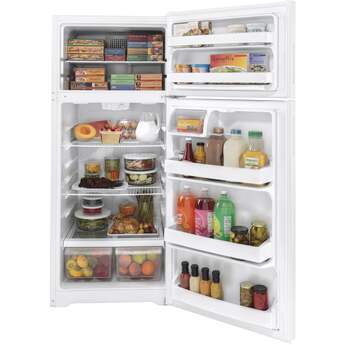 Hotpoint HPS18BTNRWW 28 Inch White Freestanding Top Freezer Refrigerator — thumbnail 5